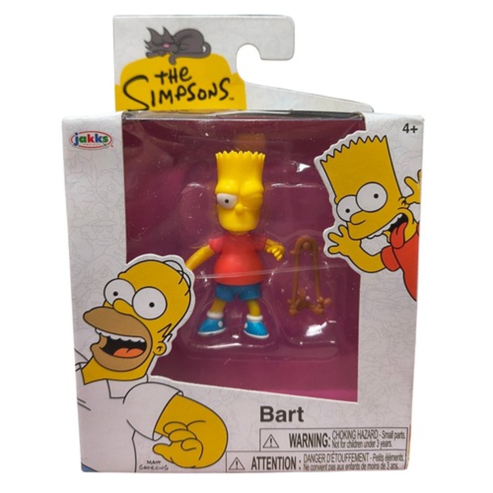 Jakks Pacific The Simpsons Wave 2 Bart w/ Slingshot 2.5" Mini Action Figure